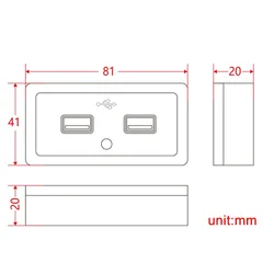 1pc Universal Vehicle Accessories For 12V -24V Boat Motorhome Caravan 2021 DC5V/3.1A Dual USB Ports Charger Socket