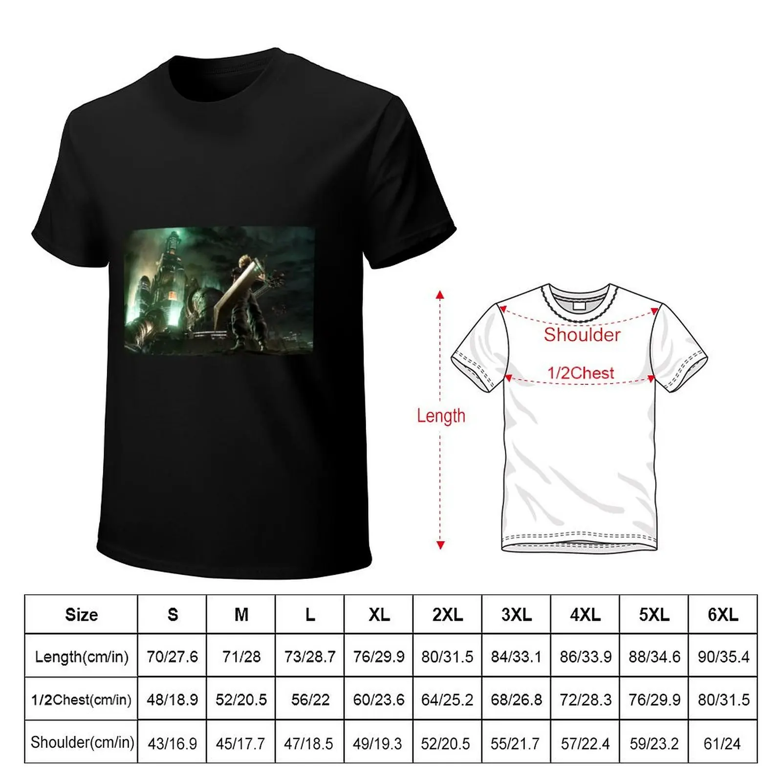 Cloud Strife VS ShinRa [Remake] T-Shirt cotton t shirts man 100% T-Shirt