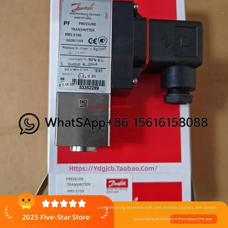 Danfoss MBS5100 Pressure Sensor 060N1104 060N1105 060N1106 060N1107 060N1139 A9DB04 Industrial Transmitter High Accuracy
