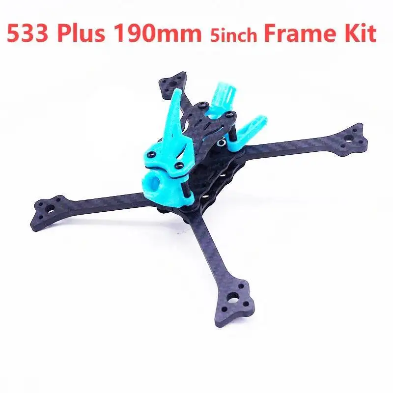 

FIVE33 533 Plus 5inch 190mm Carbon Fiber X-type Split Frame Kit with 5mm Arms For FPV RC Quadcopter Drone