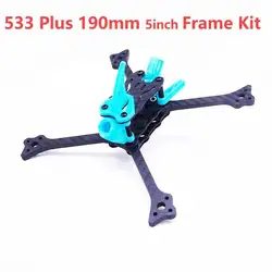 533 FIVE33 Plus 5-calowy zestaw ze szkieletem z włókna węglowego 190mm typu X z ramionami 5mm do drona zdalnie sterowany Quadcopter FPV