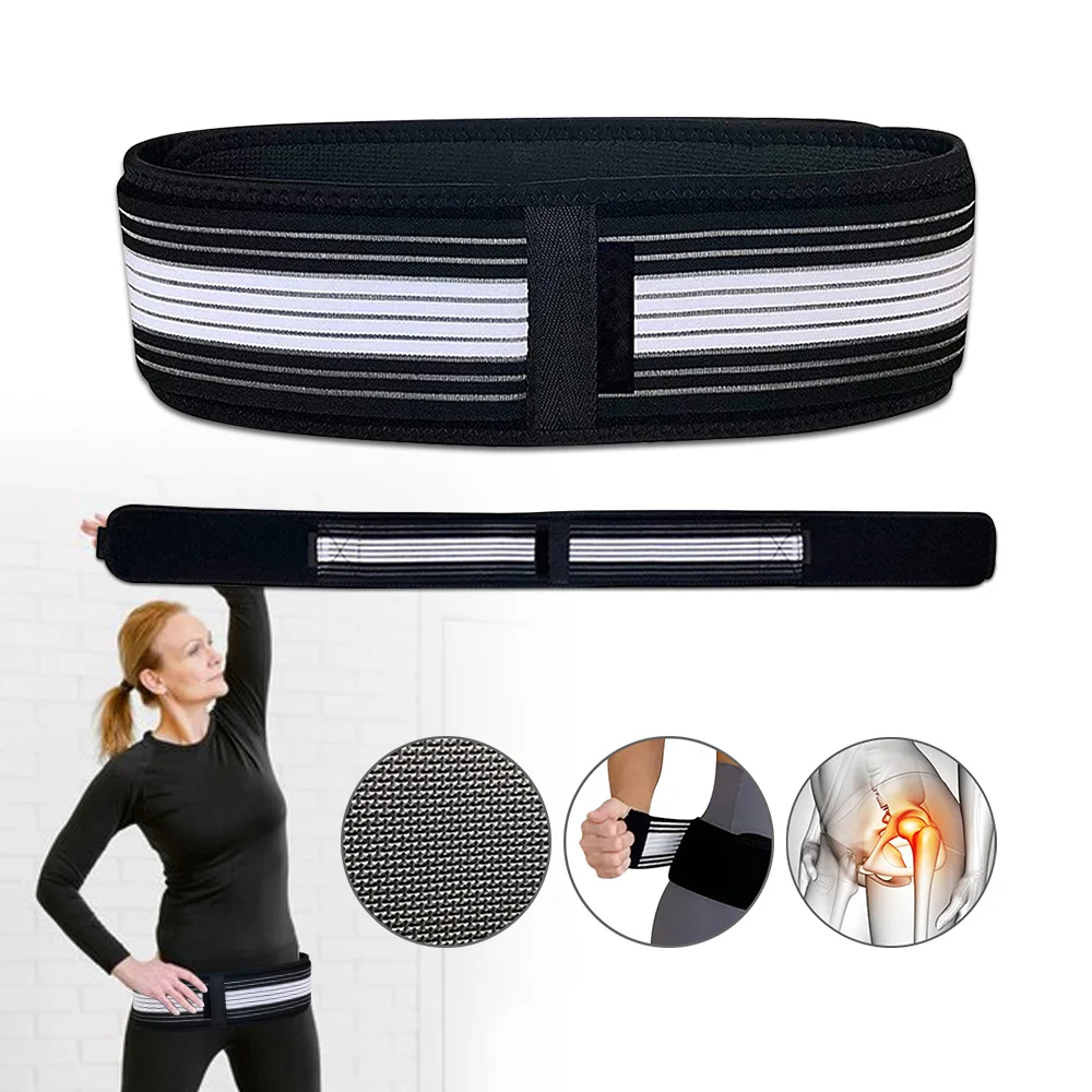 Waist Sacroiliac Hip Belt Si Joint Support Belt Hip Brace for Alleviates Sciatic Pelvic Lowe Back Lumbar Sacral Nerve Relief