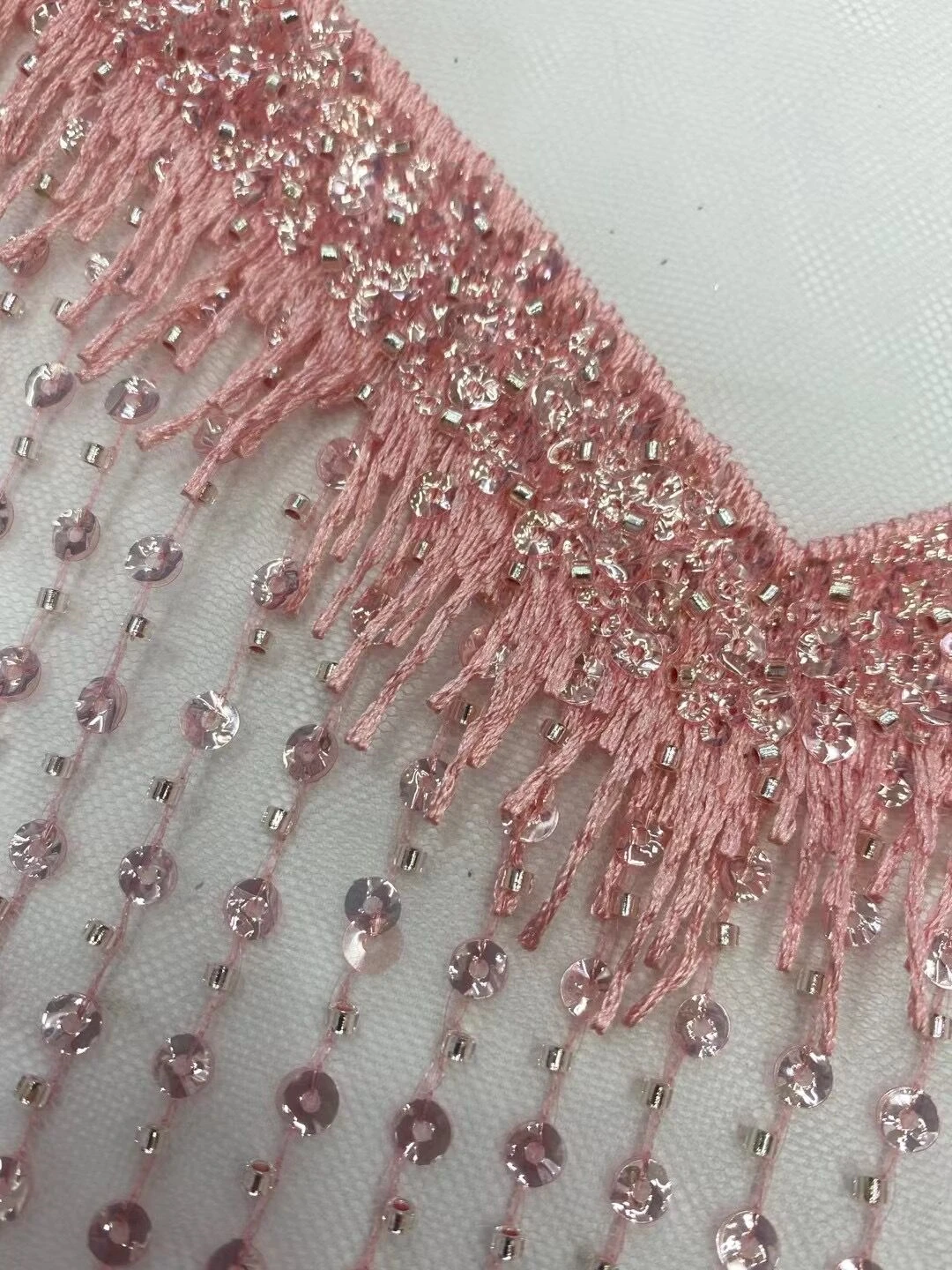African Tulle Lace Quilting Fabric,5 Yards White Cotton Fabric by the Meter With Rhinestones, Suitable For Party Dresses Design