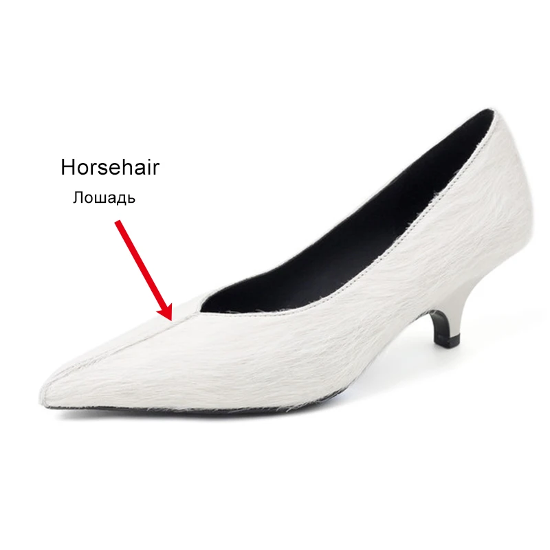 Women's Real Leather Pointed Toe High Heel Pumps for Weddings