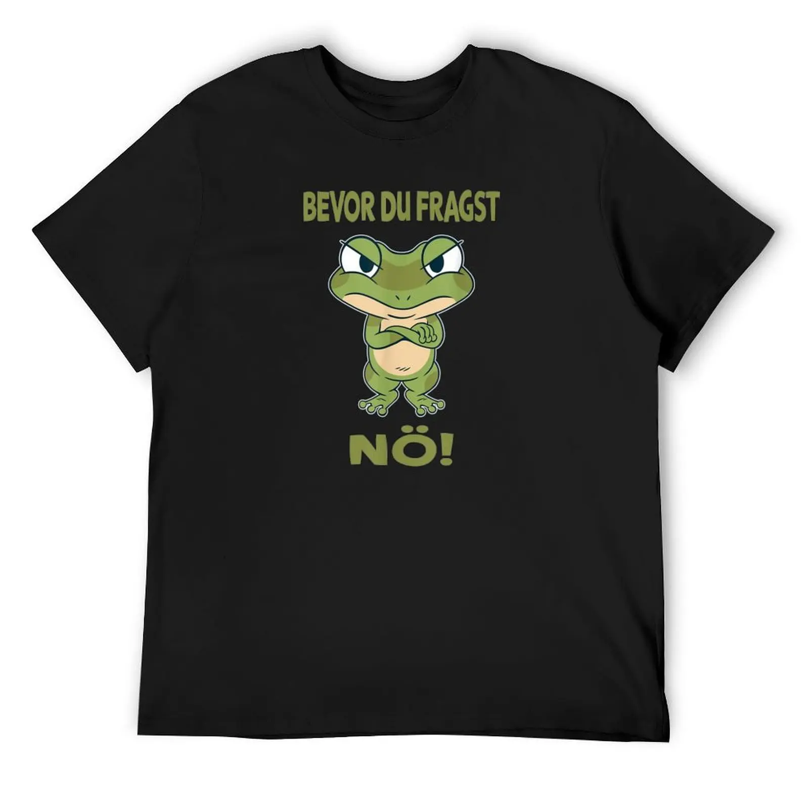 Bevor du fragst N? Nein sü?er Frosch lustiges und witziges T-Shirt plus size tops boys whites oversized t shirt clothing for men