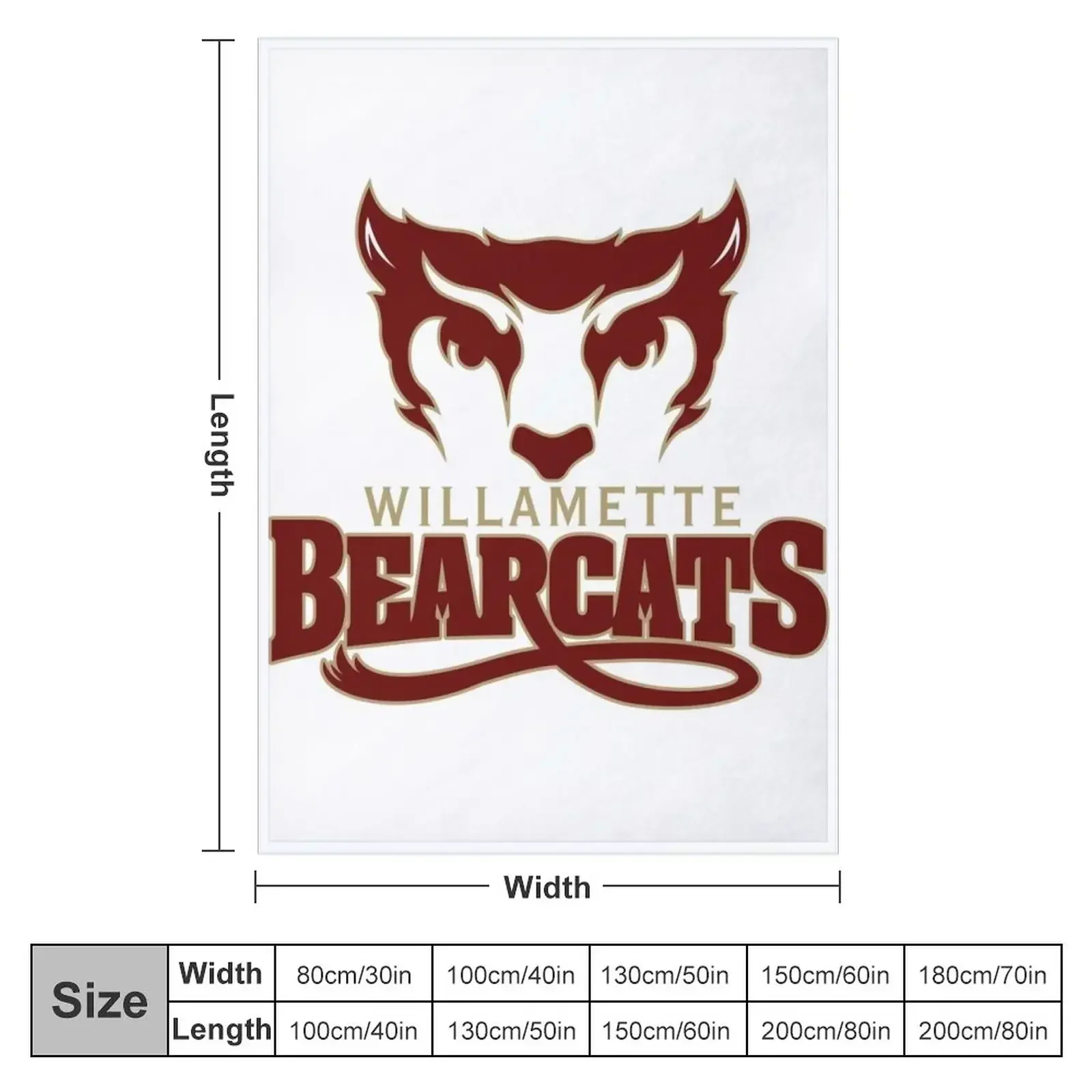 Willamette University bearcats Throw Blanket Decorative Sofa Luxury St Fashion Sofas Luxury Throw Hairy Plush Blankets