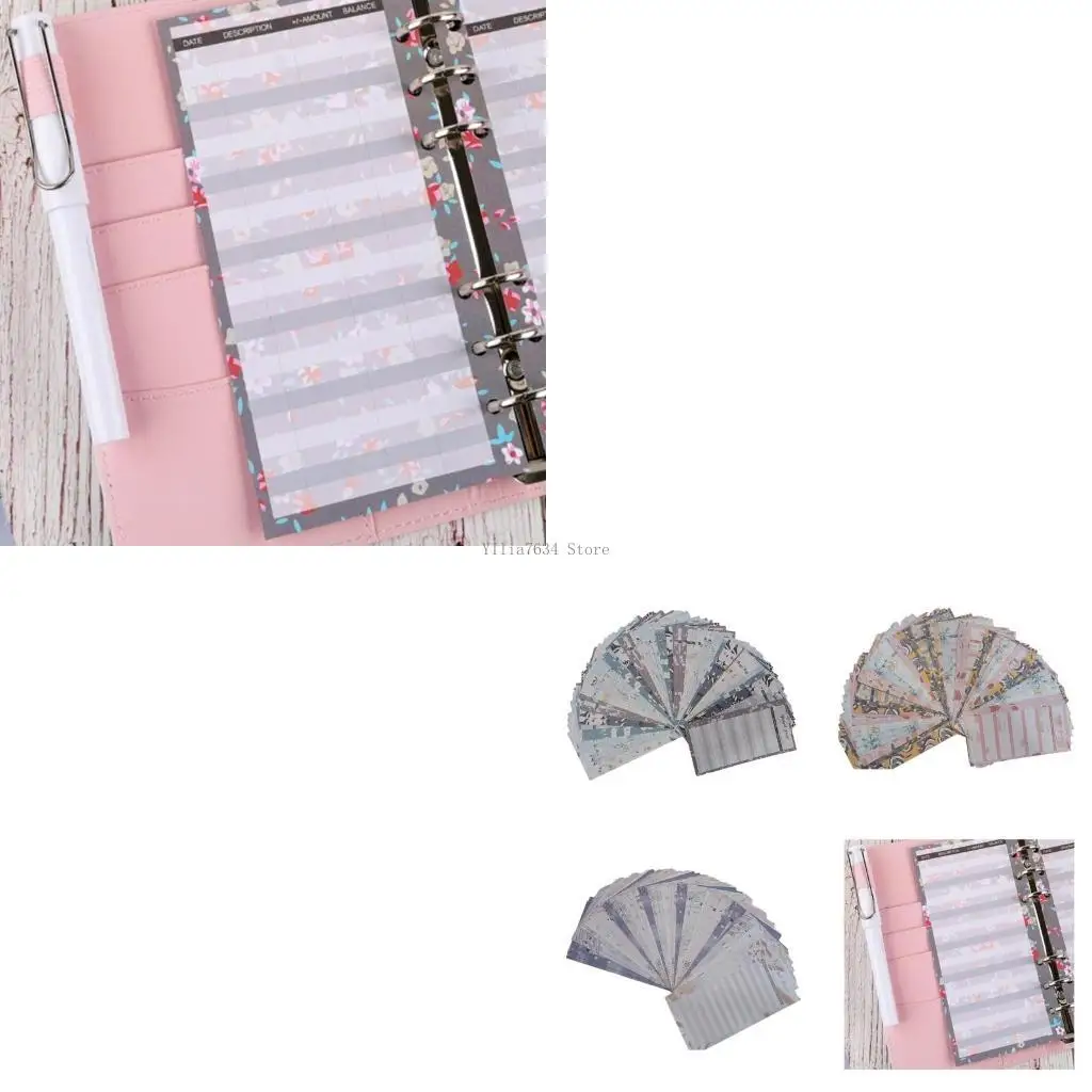 Inserto fogli budget per spese per ricariche raccoglitore budget pianificatore budget