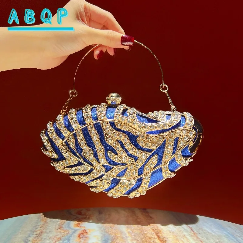 Dinner Women's Bag Luxury Brand Dinner Party Clutch Bag Personalized Fashion Diamond-encrusted Women's Shoulder Messenger Bag