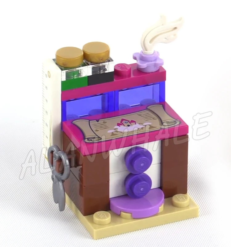 98pcs Aira's Creative Workshop Drawer Wind Element 10408 Building Kits Girls stand Brick toys Compatible with  ELVES Bricks