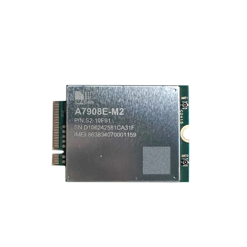 

SIMCOM A7908E-M2 LTE Cat6 Многодиапазонный B1/B3/B5/B7/B8/B20/B28/B32/B38/B40/B41 4x2 MIMO 300 Мбит/с, совместимый с сериями SIM79XX