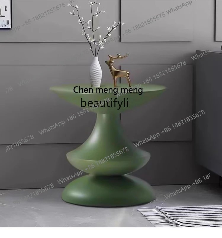 

Italian Minimalist Sofa Side Table Modern Minimalist Living Room Art Corner Designer Bedside Table Movable Small Coffee Table