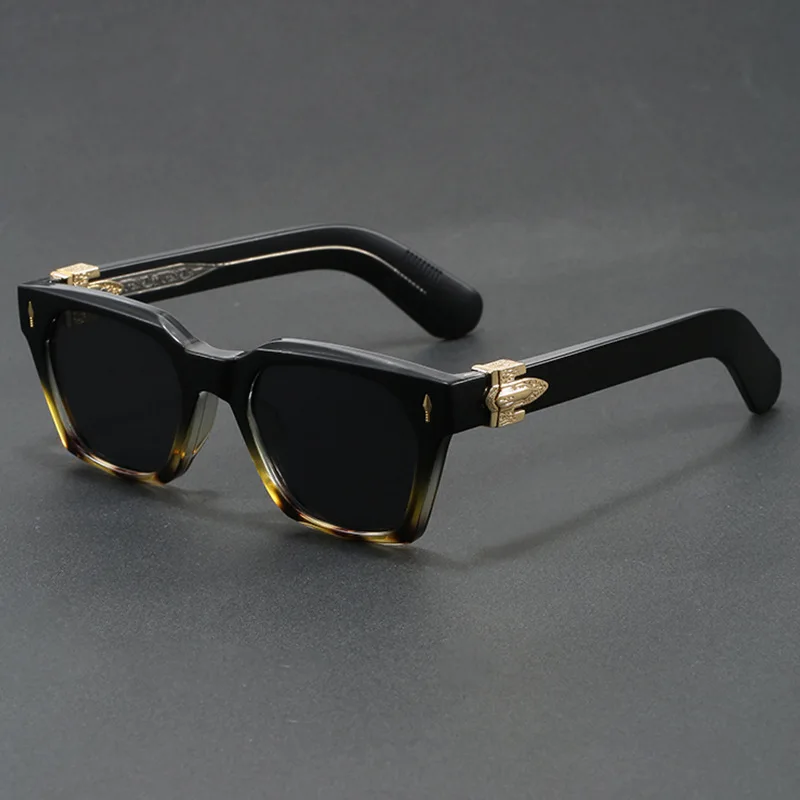 New Men's Advanced Ultra Light Coarse Frame Fashion Square Sunglasses Women Men Trendy Anti Mist Outdoor Driving Shades UV400