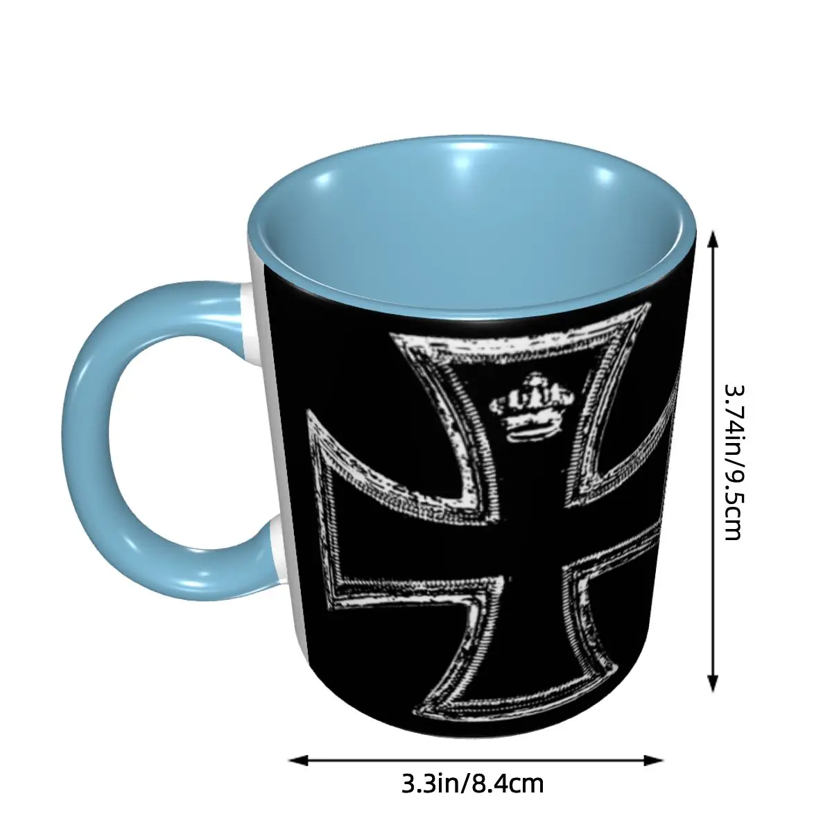 West Coast Iron Cross Choppers Mug Funny Ceramic Coffee Cups Tea Mugs Milk Cup Drinkware Gifts for Friends DIY Custom