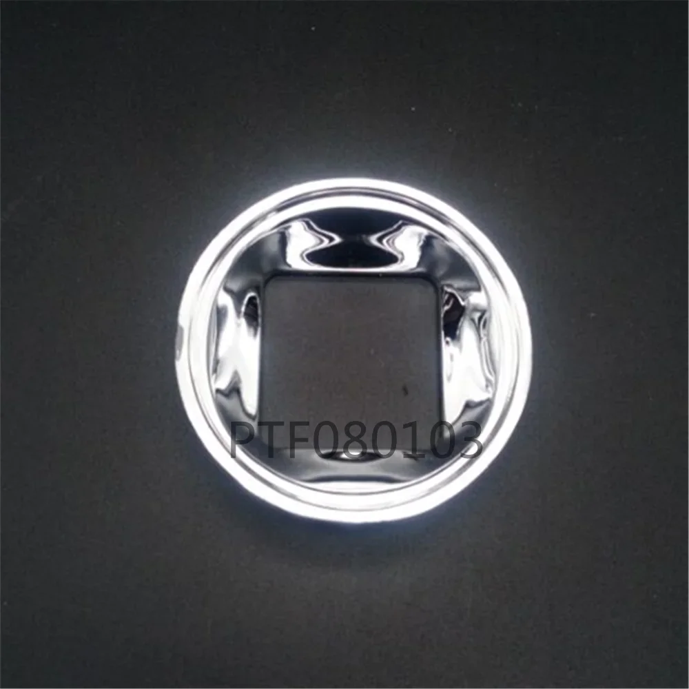 Lente in vetro led con collimatore riflettente, tazza riflettente e supporto da 44 mm per chip led da 100 W