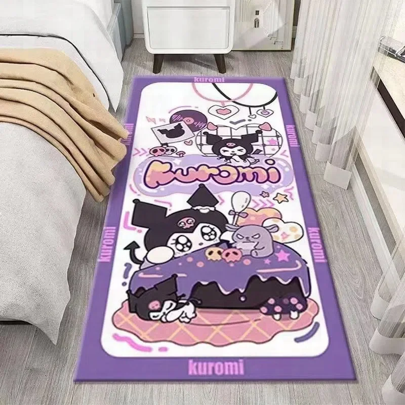 

60*120CM Kawaii Sanrio Bedside Blanket Kuromi My Melody Girl Heart Carpet Floor Mat Girl Bedroom Floor Mat Room Decor Gift