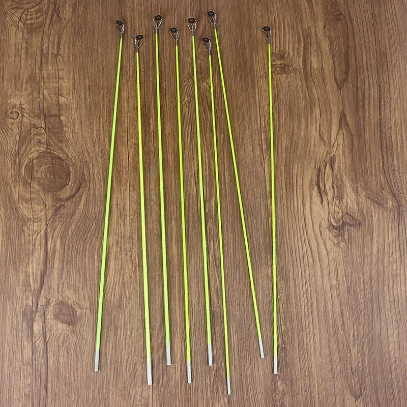 5Pcs 42CM Boat/Raft Rod Tip Spare Tail Fiberglass Refit Replacement Fishing Rod Tip With Top Ring Fishing Gear Accessories view 5