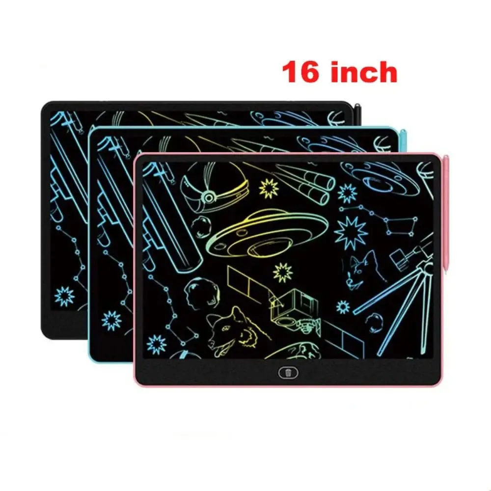 New Large Drawing Board LCD Screen 16 Inch Electronic Handwriting Board Children Educational Girl and Boy Painting Tools