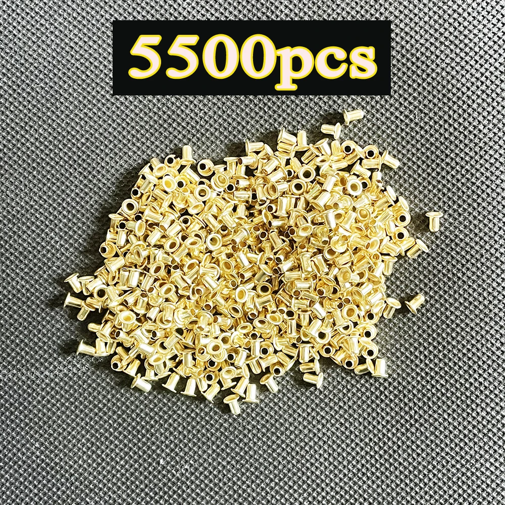 5500PCS/400G Copper-plated Surface Eyelet For Beehive Frame Install Keep Tension Stop Wire From Cutting End Bar Bee Beekeeping