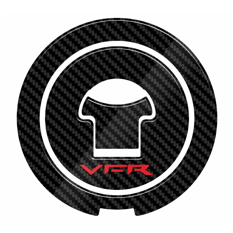 

5D Carbon Fiber Tank Gas Cap Pad Filler Cover Sticker Decals Fit For VFR800 VFR 800 1988-2009 2008 2007 2006 2005