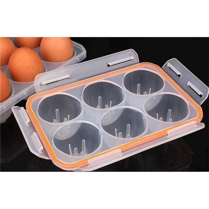 

ABWR-3X Portable Camping Shockproof And Leakproof 6 Eggs Carrier Container Case Eggs Carrier Holder Egg Storage Box Case