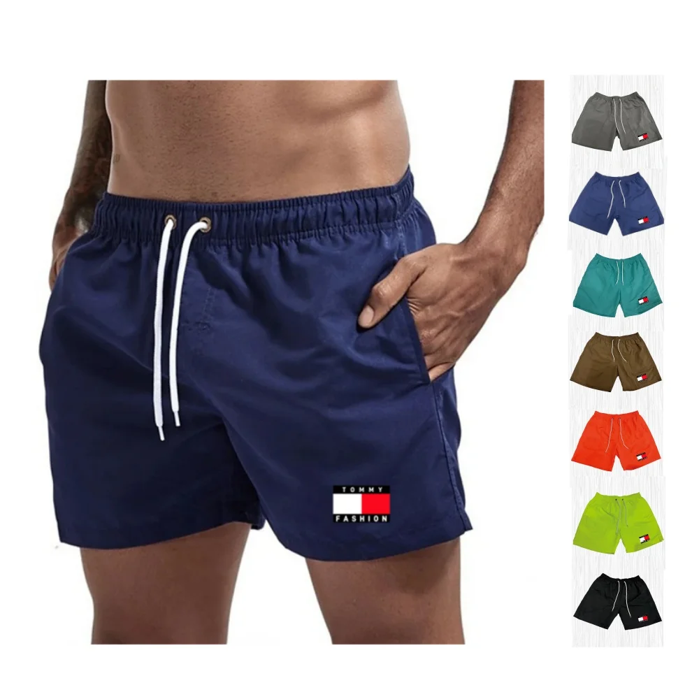 New High Quality Swim Trunks Sport Gym Running Shorts Male Beachwear Luxury Beach Shorts Mens Siwm wear Board Briefs Summer