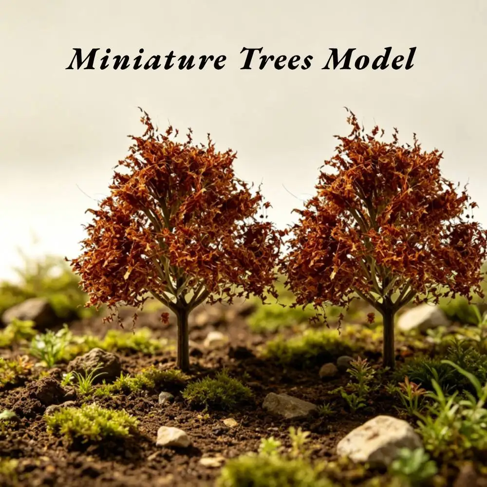 

2Pcs 10cm/14.5cm Model Trees Scenery Miniature Trees for Dioramas Train Railroad Architecture Model Building DIY Crafts