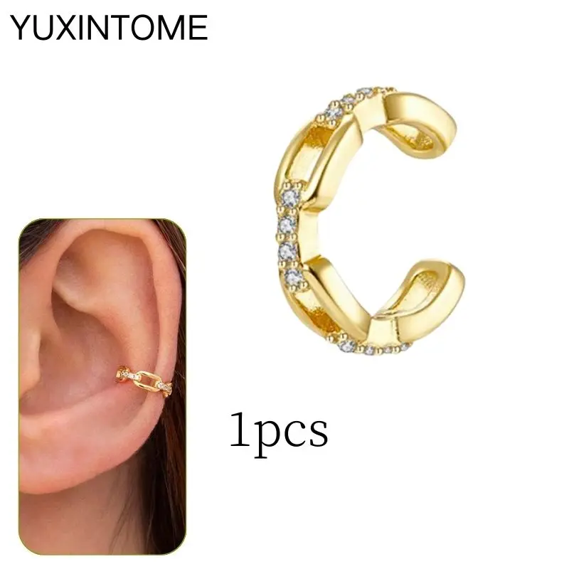 Women's 24K Gold Plated Punk Ear Cuff, No Piercing