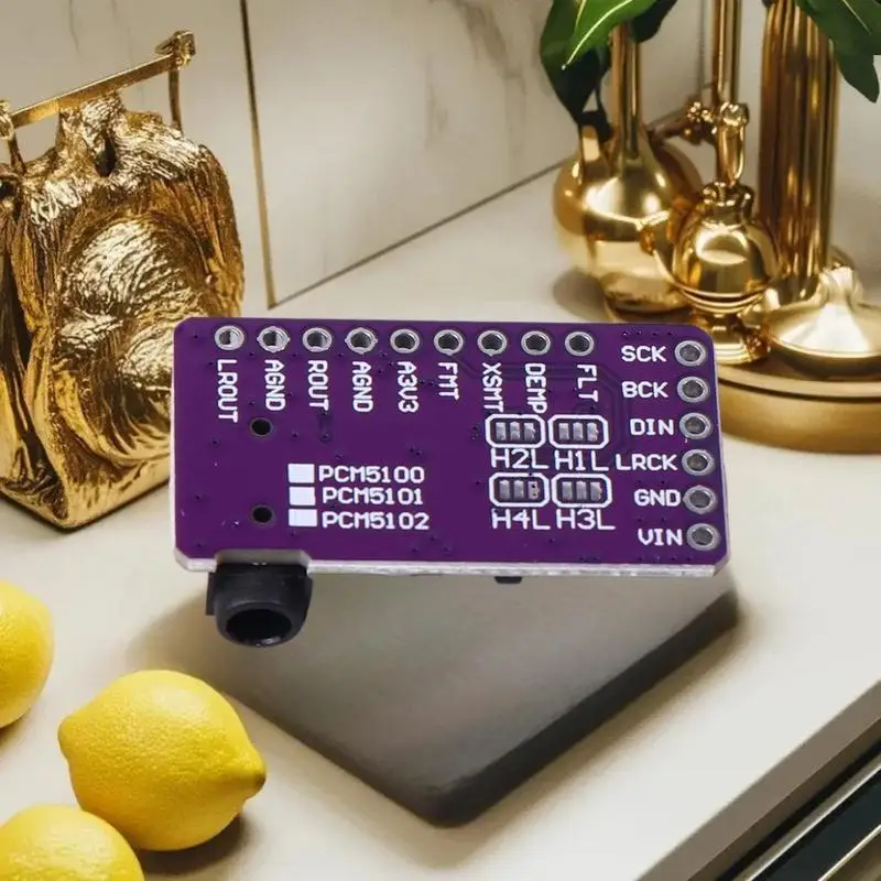 Versatile GY-PCM5102 I2S Player Module with pHAT Format DAC Decoder Board Converting PCM5102 for Raspberry Pi