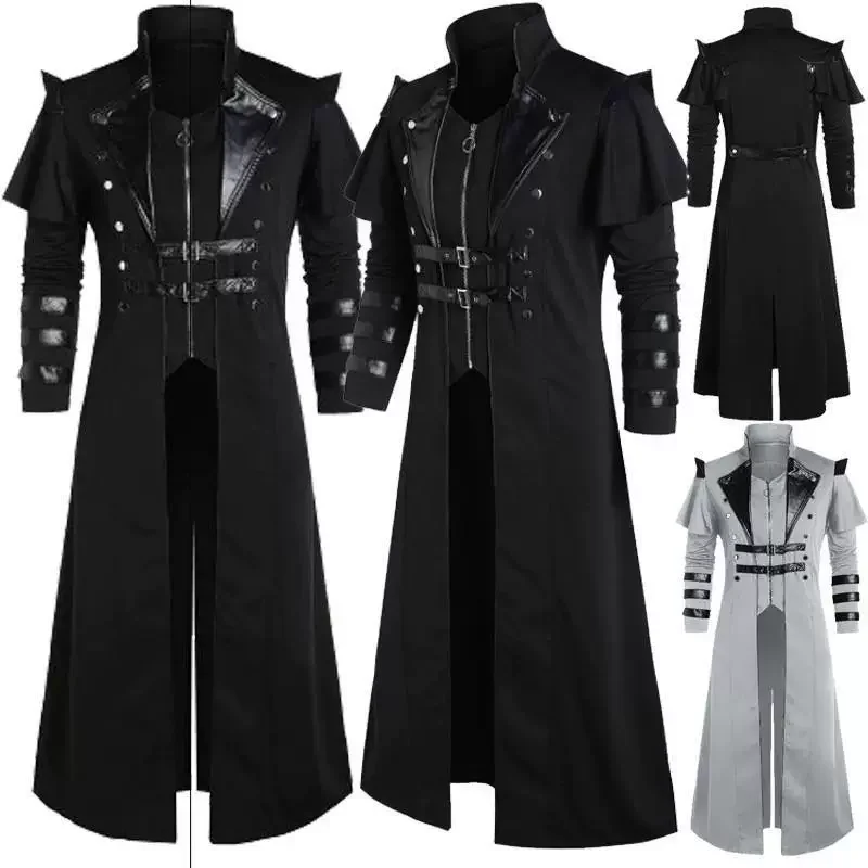 

Gothic Punk Sle Prince Costume Medieval Retro Court Performance Stage loween Outfit Women's Ethnic Faion