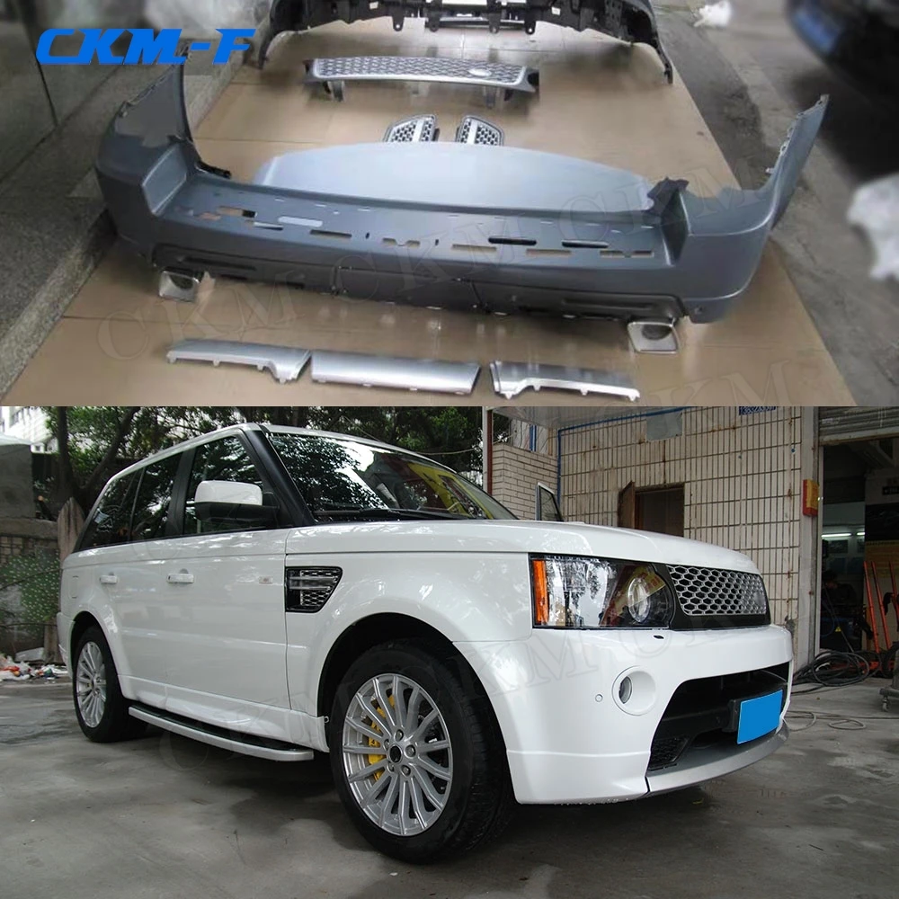 

PP Body Kits Front Bumper Grills Rear Bumper for Land Rover Range Rover Sport 2012 Car Styling