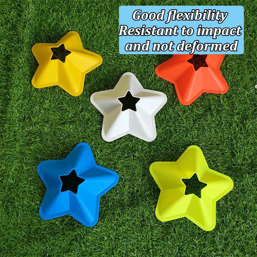 7/10PCS Soccer Cones With Mesh Bag Field Marker Stellate Cones Agility Training Football Basketball Sport Training Equipment