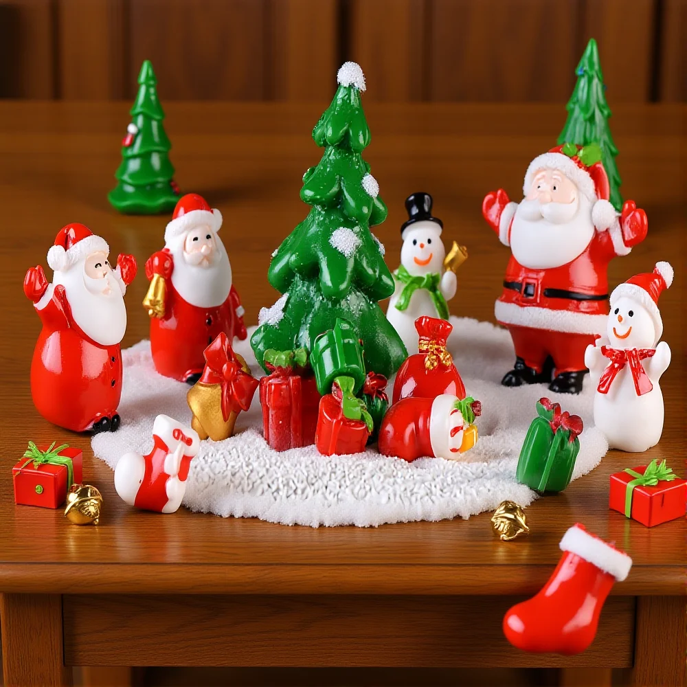 زينة عيد الميلاد الصغيرة للمنزل سانتا كلوز ثلج شجرة عيد الميلاد الرنة دمية الحلي ديكور المنزل هدايا السنة الجديدة للأطفال