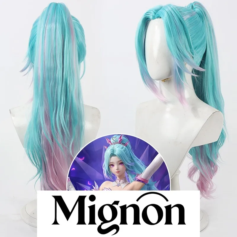 

Миньон мир элитный Ирис Кристалл мечта косплей парик имитация кожи головы съемный хвост градиент