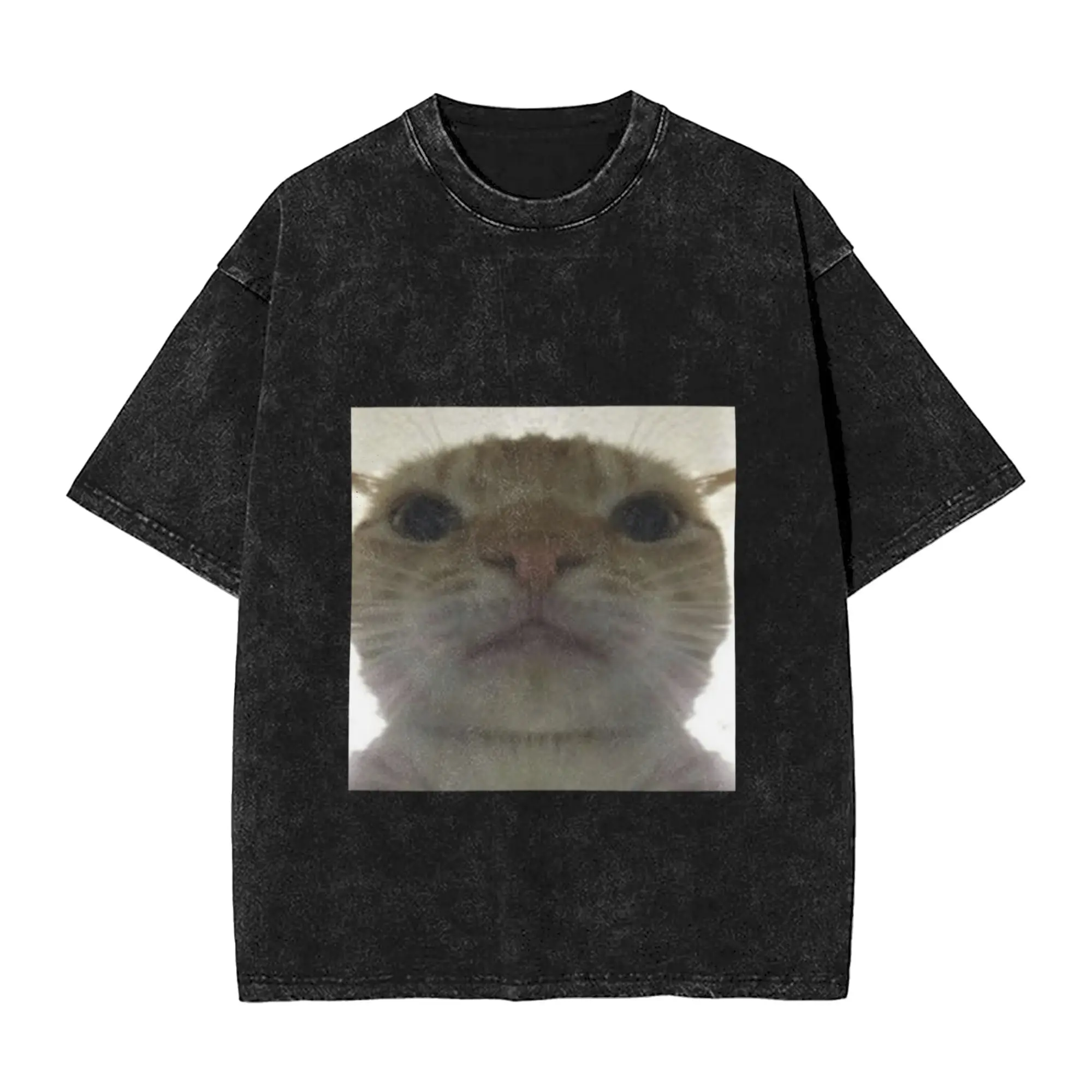 Silly Cat  3 Classic Trendy A Vintage Oversized Cotton Unisex T-Shirts