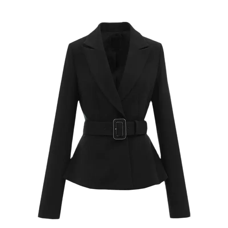 Female jackets 2023 Spring And Autumn New Suit Jacket Female Relaxed Fashion Temperament On Thin Lining Blazer One Button Belt