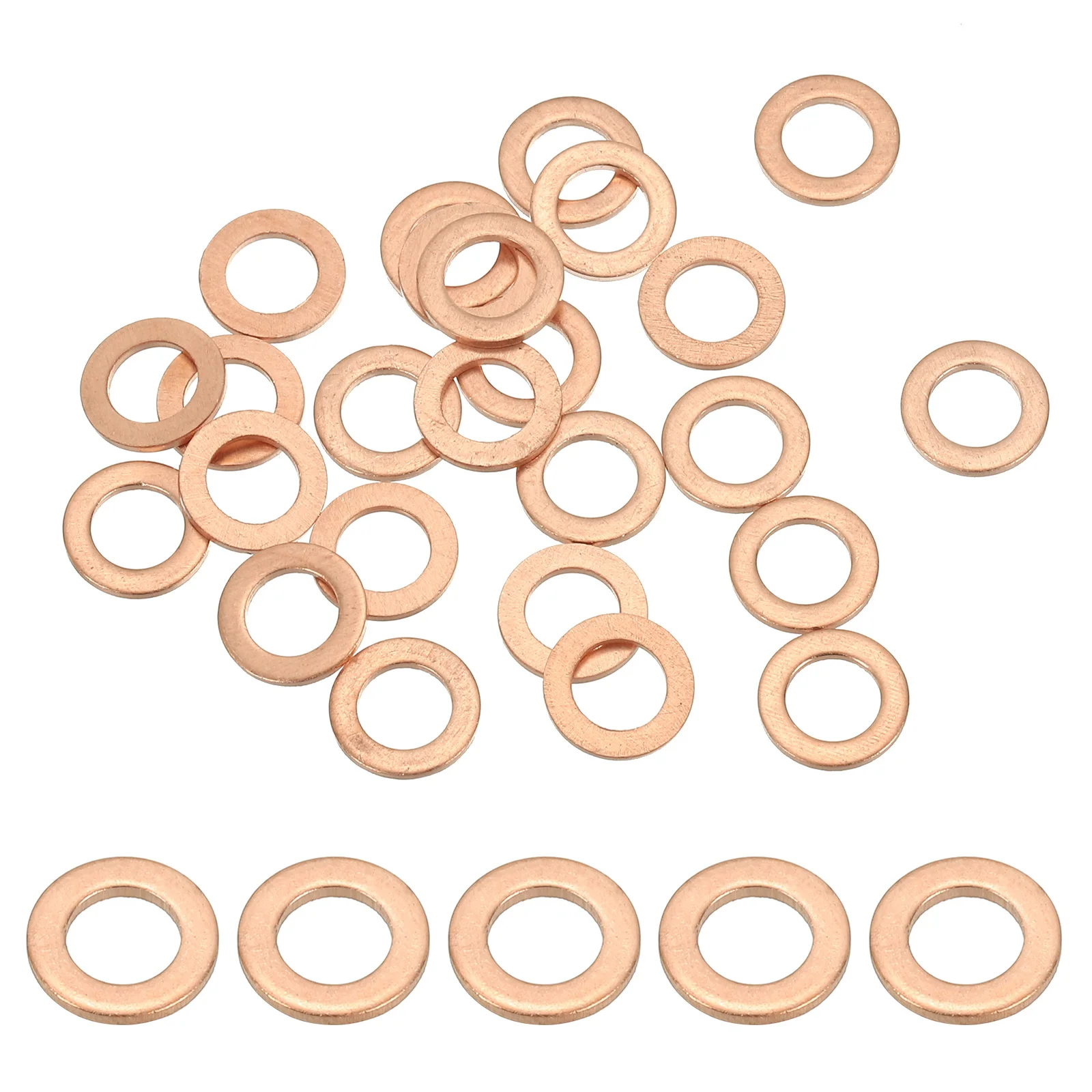 4-50Pcs Copper Washer Sealing Ring M4 M5 M6 M8 M10 M12 M14 M16 M18 M20 M22 M24 M27 M30 M33 Flat Sealing Gaskets Crush Washers
