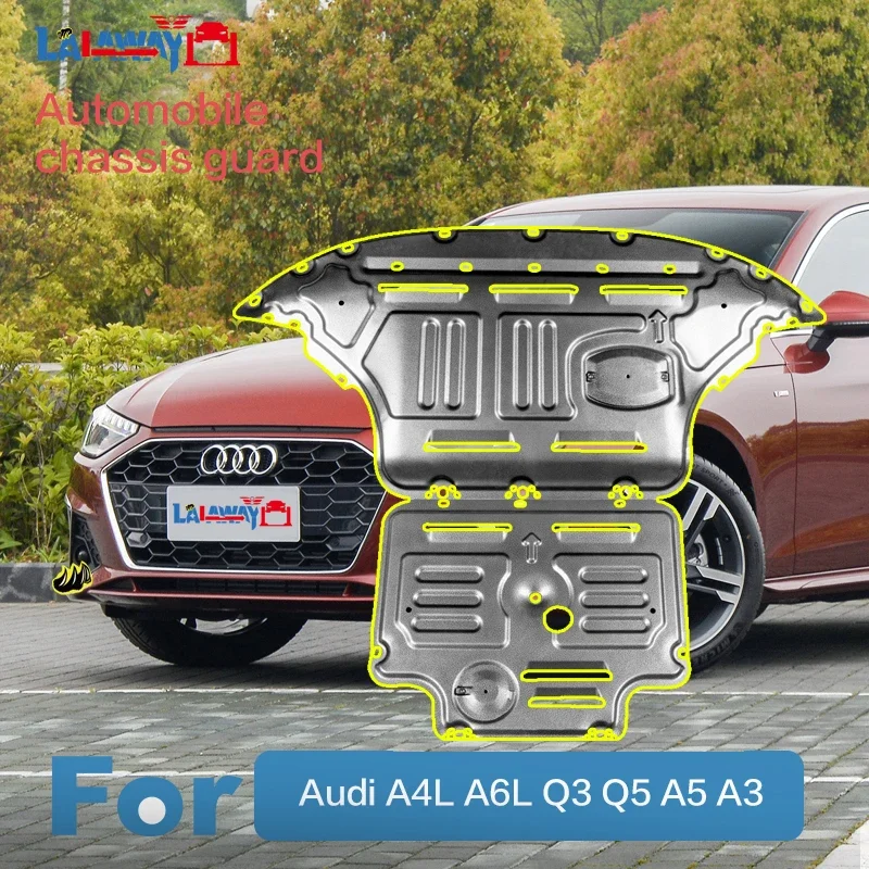 

For Audi A4L A6L Q3 Q5 A5 A3 2003 201116 17 18 19 20 2021 2022 3D Engine Chassis Shield Bottom Protection Board Car Accessories