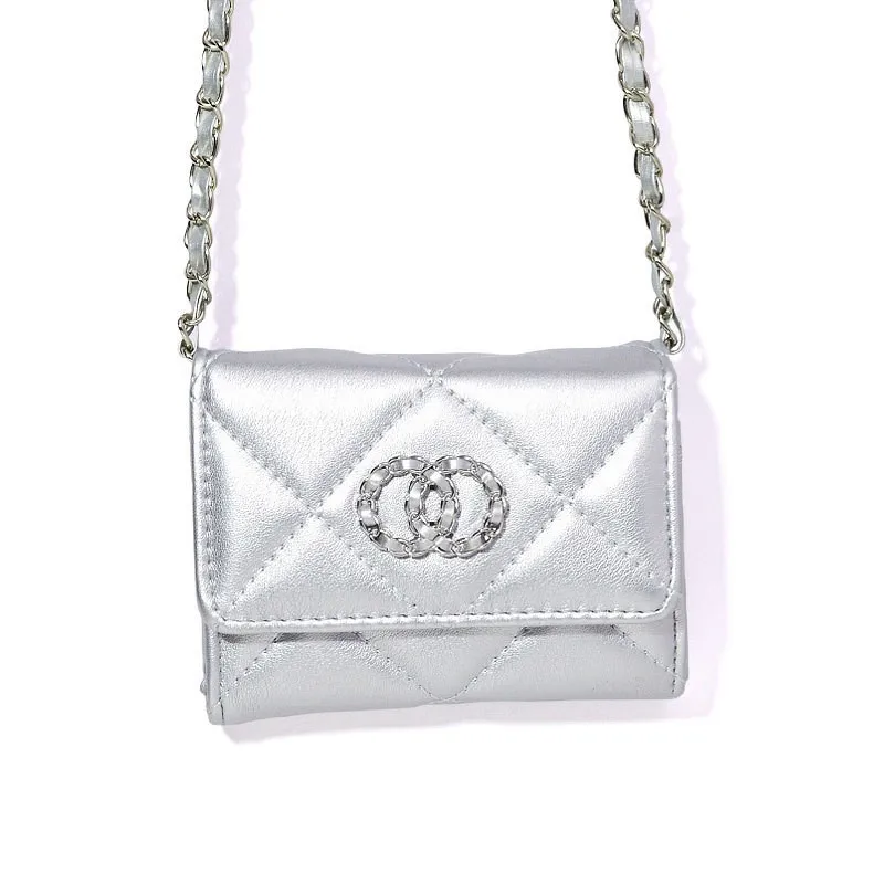 

Женская сумка через плечо на одно плечо с цепочкой, модный женский кошелек, портмоне большой вместимости, дорожная сумка, bolso cruzado