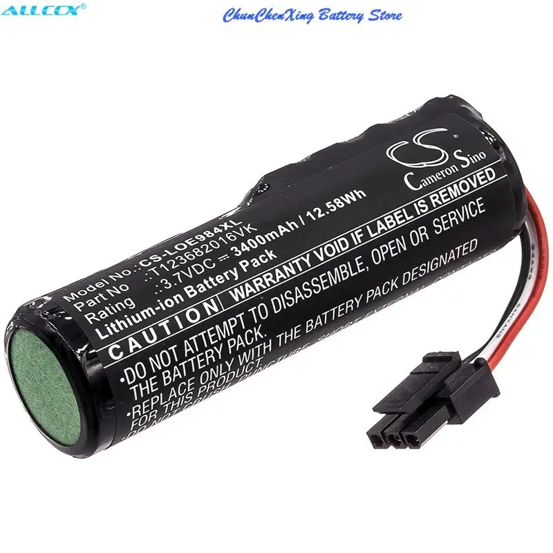 Cameron Sino 2600mAh/3400mAh Battery for Logitech 984-001405, S-00170, Ultimate Ears Boom 3