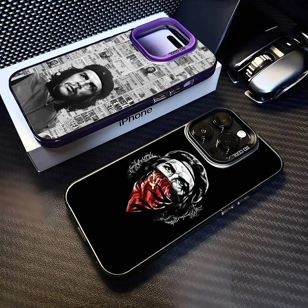 

C-Che Guevara Phone Case For iPhone17,16,15,14,13,12,11 Plus,Pro Max Purple Matte Shockproof Cover