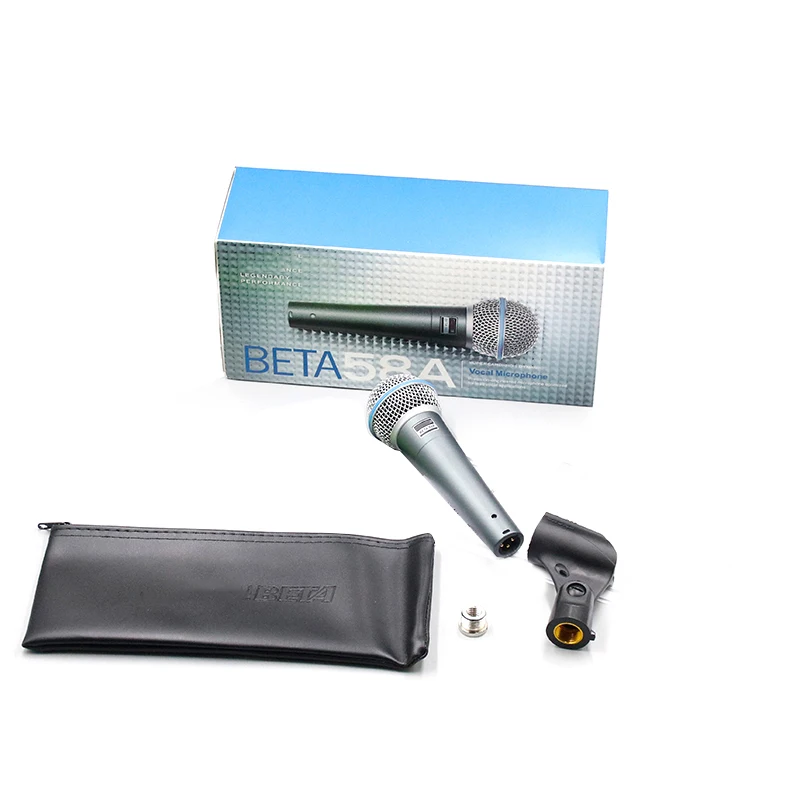

Beta58a Dynamic Wired Microphone Cardioid Omnidirectional Pattern Light-Weight Metal Construction For Stage Performance