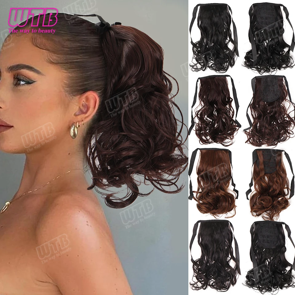 

12-дюймовый короткий хвост, вьющийся хвостик, синтетические зажимы для наращивания волос, элегантные аксессуары для ежедневного использования, аксессуары для волос