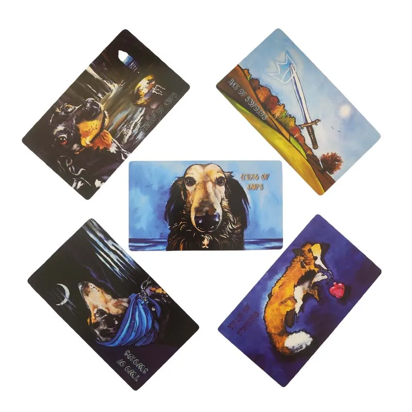 12x7 CM The Low Rider Dachshund Tarot Deck