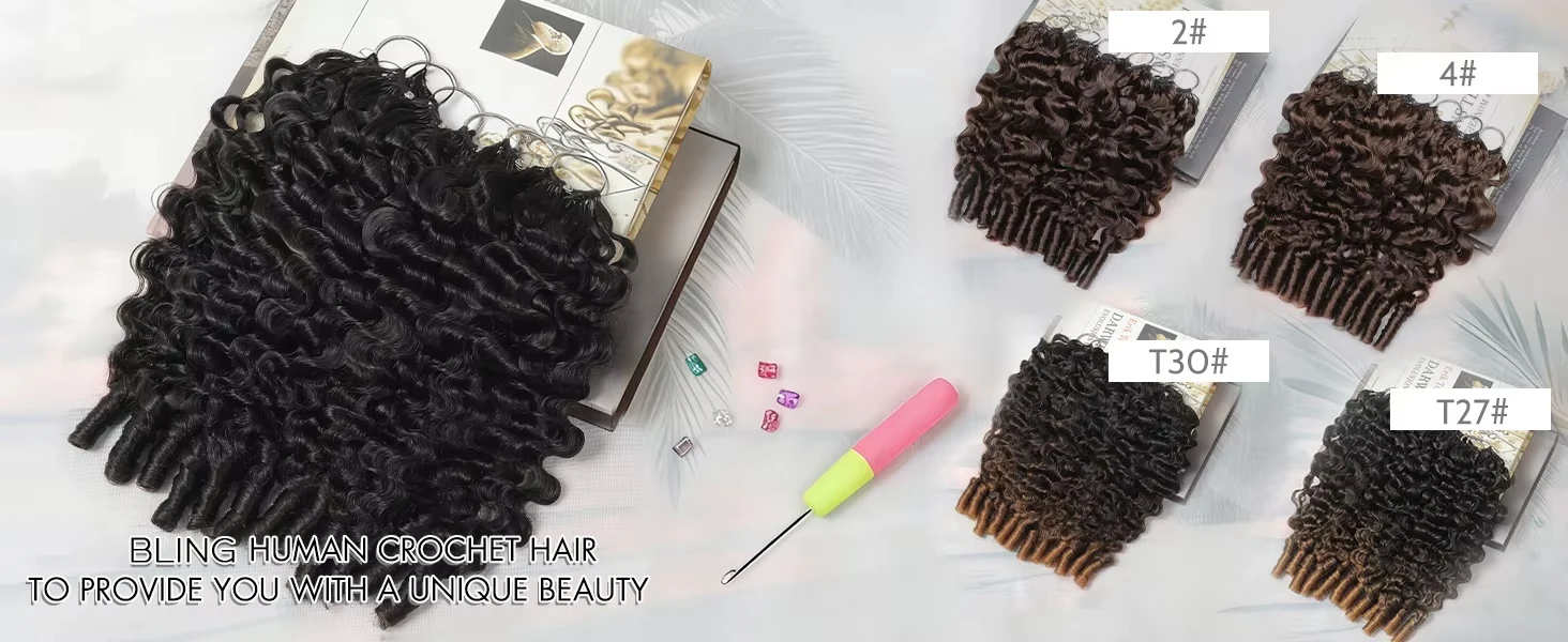 300g Burmese Kinky Curly Crochet Human Hair Knots Feather Crochet Hair Extensions Invisible Knotless Kinky Curly Braiding Hair