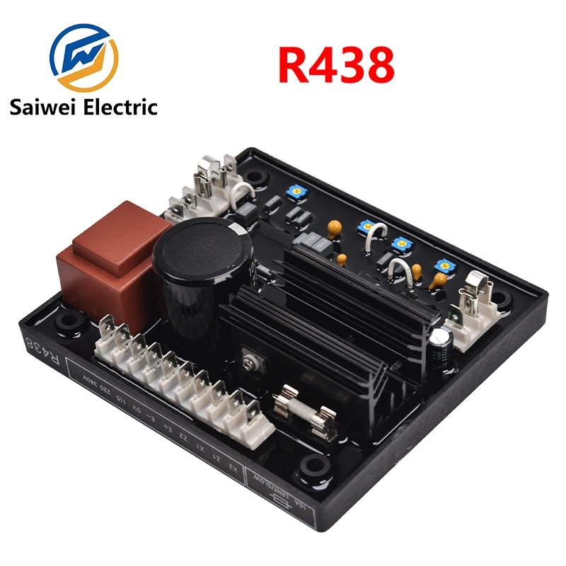 

Бесщеточный генератор AVR R438, автоматический генератор с регулировкой напряжения, высококачественный стабилизатор