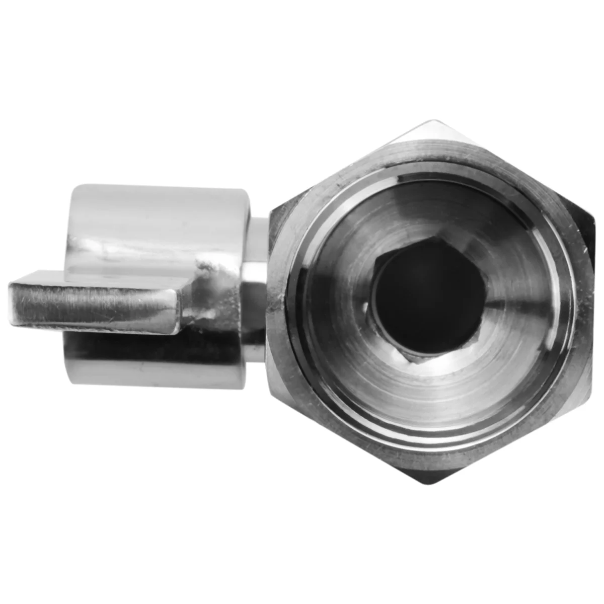Katup bola Mini baja tahan karat 304, benang NPT (1/2 inci Perempuan x laki-laki), Regulator aliran air kepala katup kontrol