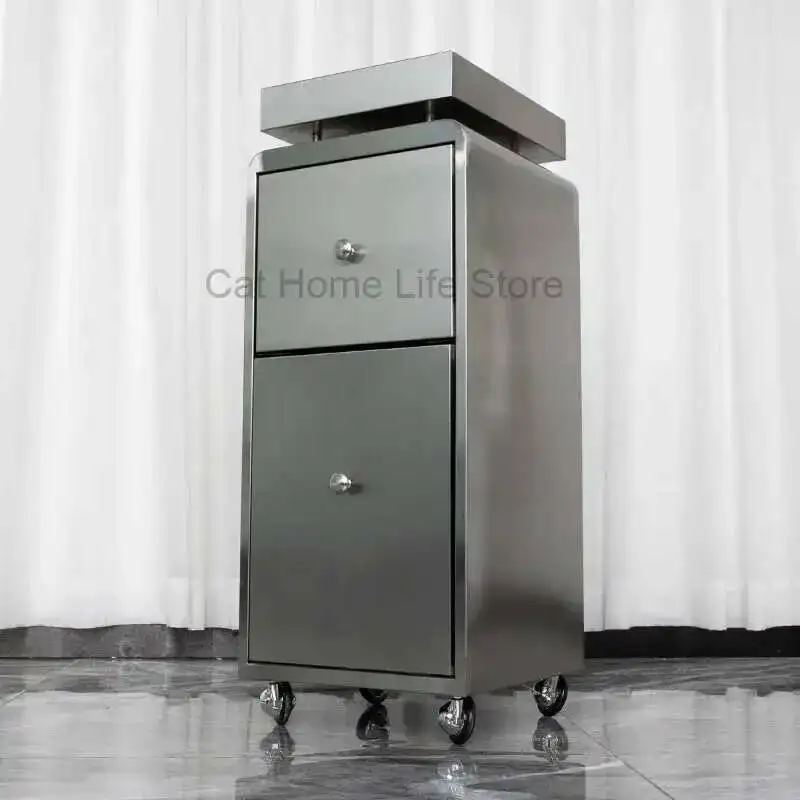 

Equipment for Beauty Salon Hairdresser Workshop Trolley Without Tool Make Up Pink Organizers Trolleys Auxiliary Cart Wheels Car