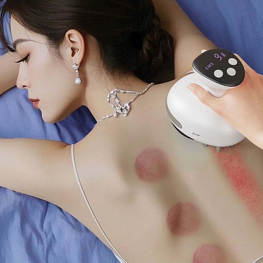 เครื่องนวดกระปุกไฟฟ้าอัจฉริยะ ขูดจุดฝังเข็ม ขูดเส้นลมปราณ