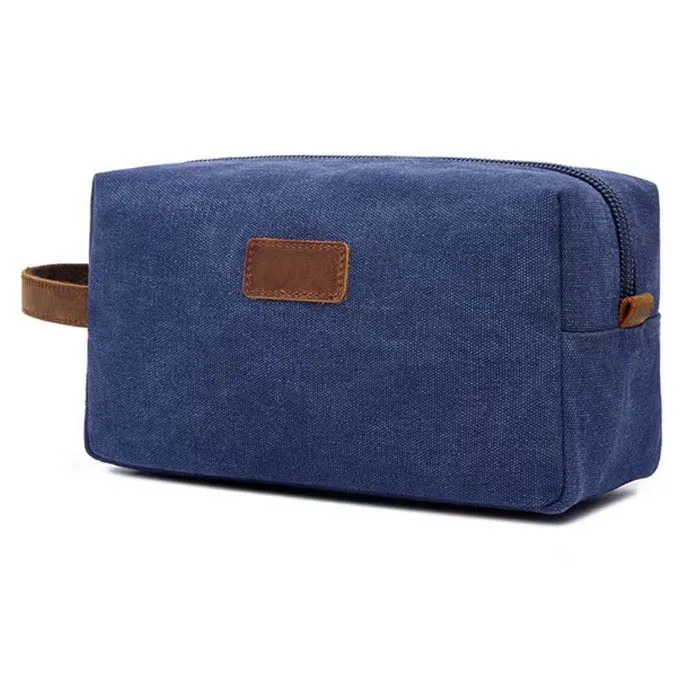 

Portable Women Retro Canvas Bag Wear-resistant Toiletry Bags Cosmetic Makeup Pouch Organizer Men's Fashion Zipper bag For Travel