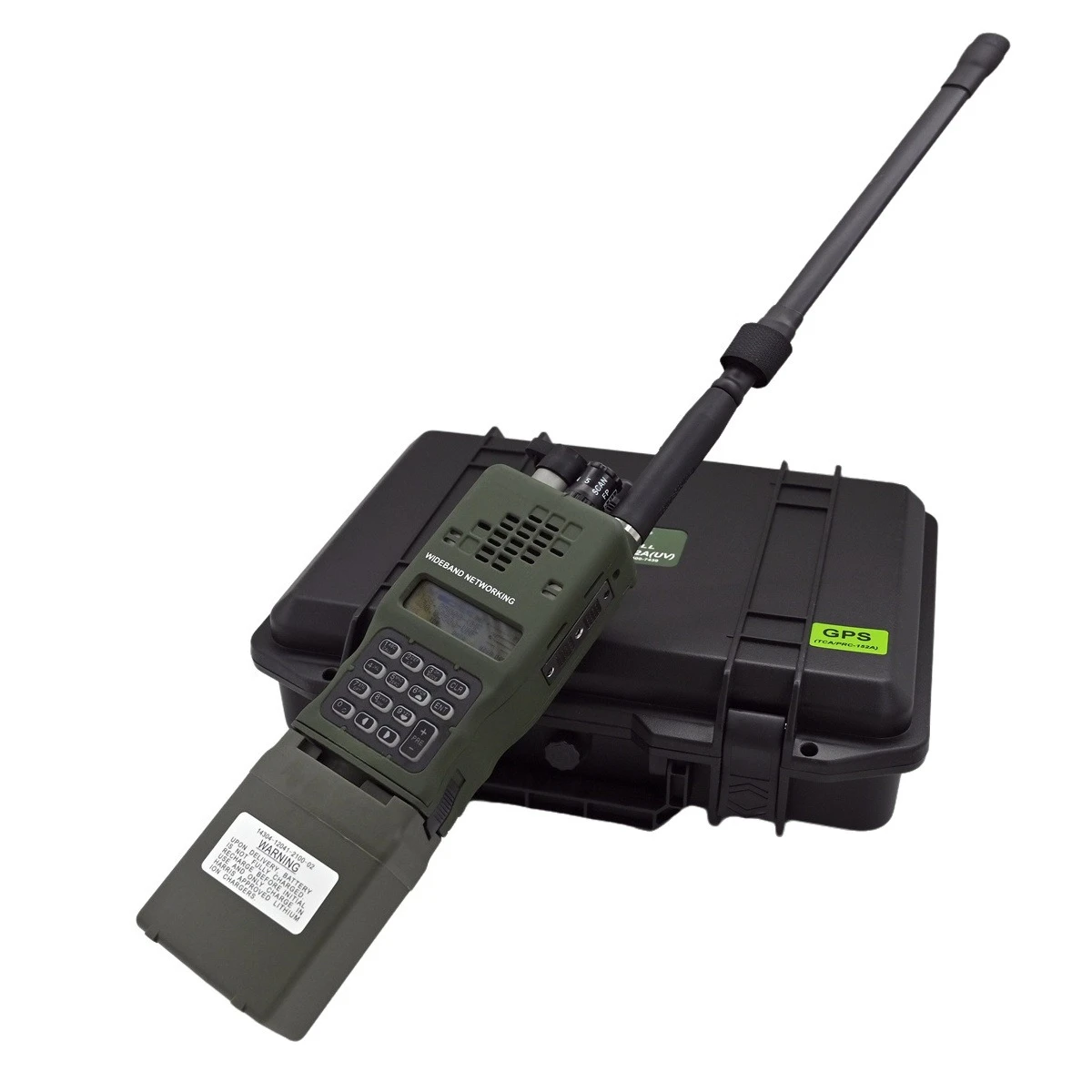 PRC-152A rádio bidirecional tático vhf uhf 15w longo alcance opcional gps alumínio firme interfone sem fio portátil